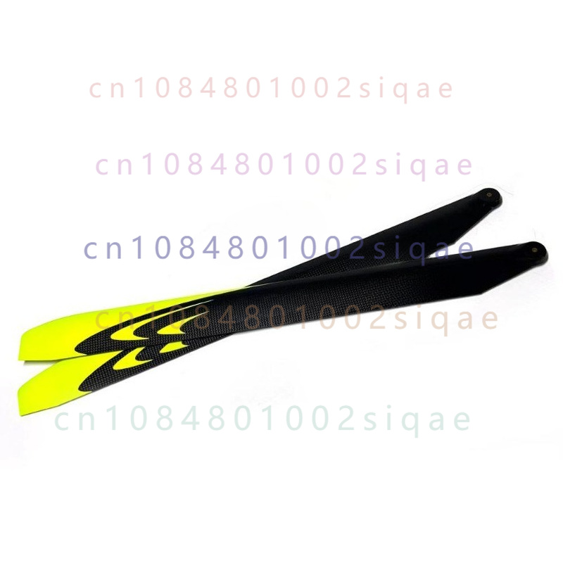 Rc Helicopter Blade - สำหรับ Xinyue Steam ใบพัดหลักคาร์บอนสีเหลืองสะท้อนแสง ขนาด 390