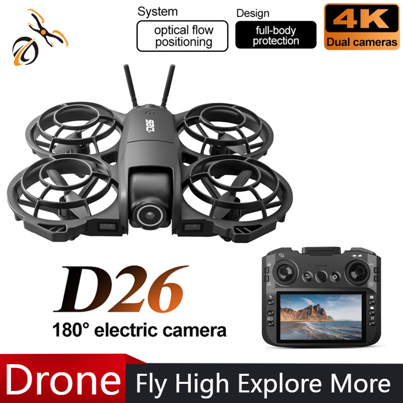 Rc Helicopter Case - โดรน D26 4K ถ่ายภาพทางอากาศ HD 180