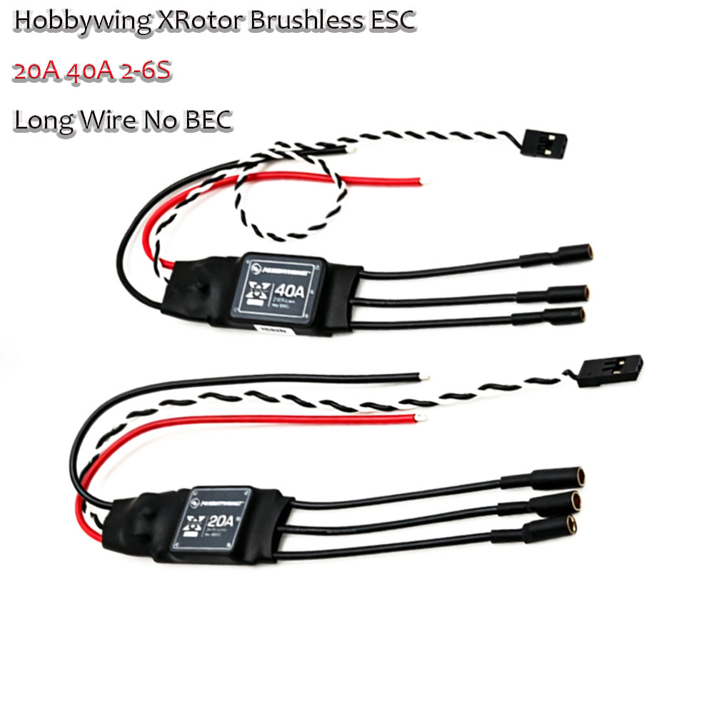Rc Helicopter Battery - XRotor Hobbywing 20A 40A ตัวควบคุมความเร็วอิเล็กทรอนิกส์แบบไร้แปรงถ่าน 2-6S