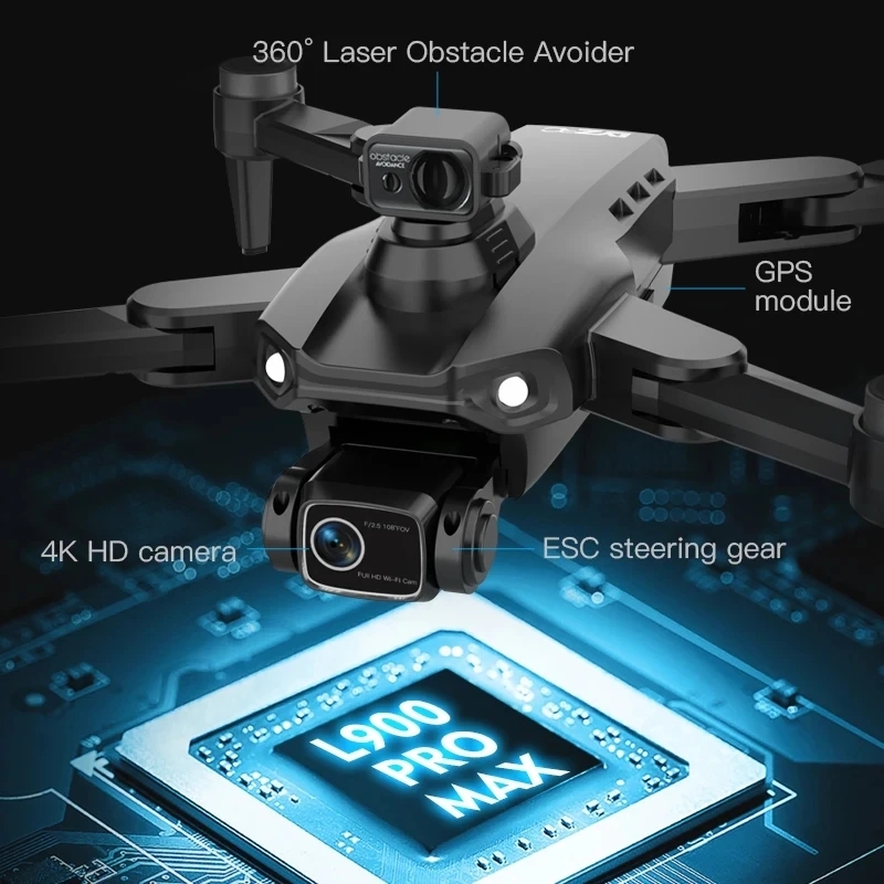 L900 Pro MAX GPS โดรน 4K Profe - Rc Helicopter Case บทวิจารณ์และราคา